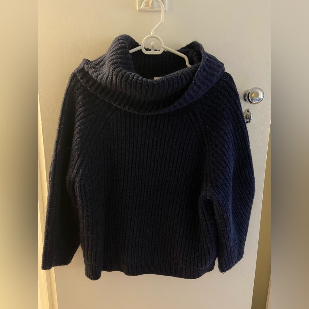 COPY - gap navy blue chunky turtle neck